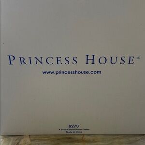 Princess House Blue Bone China Set Of 4